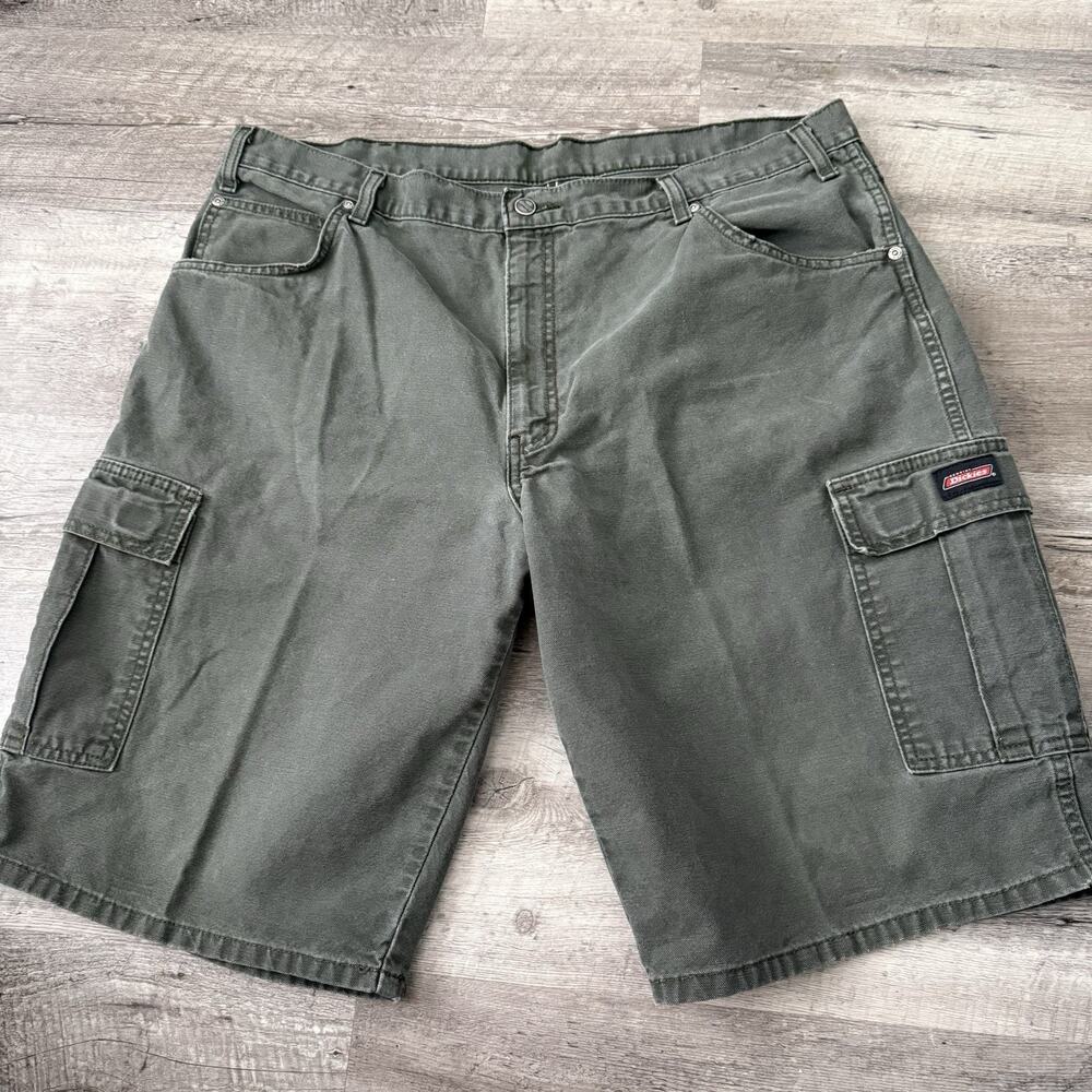 Dickies Relaxed Fit Cargo Shorts Mens Sz 40 Olive Green Duck Canvas Cotton - Picture 7 of 7